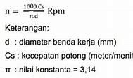 Menentukan Putaran Mesin Frais Berdasarkan Sumbu Spindelnya